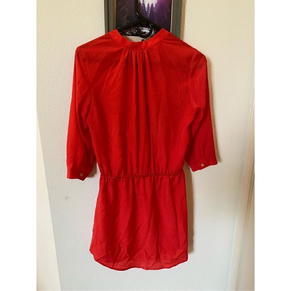 Aqua S red button up tunic - Picture 3 of 3